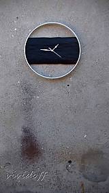 Hodiny - hodiny nástenné dubovo-kovové3 - 10657982_