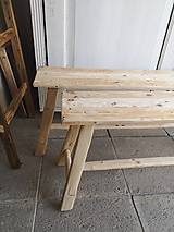 Nábytok - lavica zo starého dreva  / príručný stolík - 10663836_