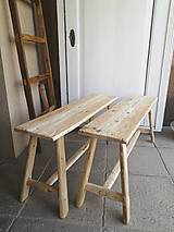 Nábytok - lavica zo starého dreva  / príručný stolík - 10663839_