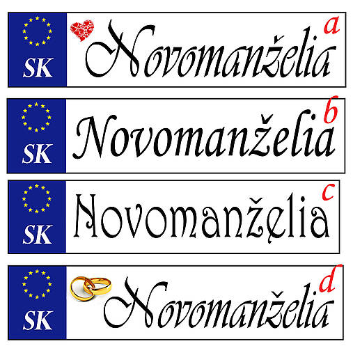 Tabuľky - Novomanželia - 10662668_