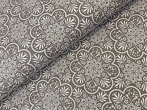 Textil - Bavlna dekor dovoz Taliansko /sivá kolekcia - 10664630_