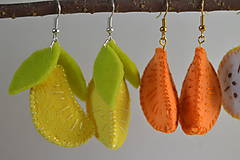 Náušnice - Ovocné náušnice - exotické plody (banány) - 10670401_