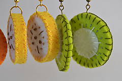 Náušnice - Ovocné náušnice - exotické plody (banány) - 10670402_