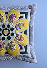 Úžitkový textil - Krajina divých kvetov No.8- vankúš - 10668843_