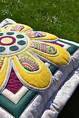 Úžitkový textil - Krajina divých kvetov No.8- vankúš - 10668852_