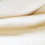 Textil - (46) 100 % predpraný mäkčený ľan čistobiely, šírka 135 cm - 10673009_