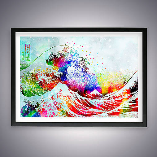 Grafika - Hokusai - The Great Wave off Kanagawa - 10674666_