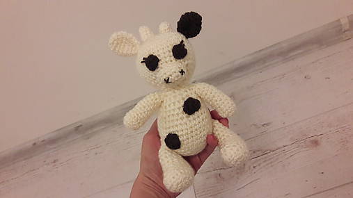 Hračky - kravička -malá - 10678215_