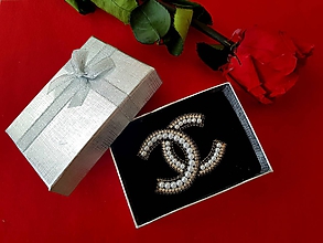 Brošne - Luxusná brošňa ako od ,,Coco Chanel " - 10682750_