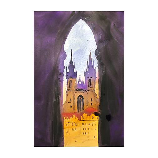 Obrazy - Praha za oknom - 10680695_