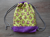 Detské tašky - Batôžtek pre škôlkarku "opičky" - 10685630_
