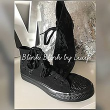 Ponožky, pančuchy, obuv - Svadobné tenisky pre ženícha. Black power :) - 10684935_