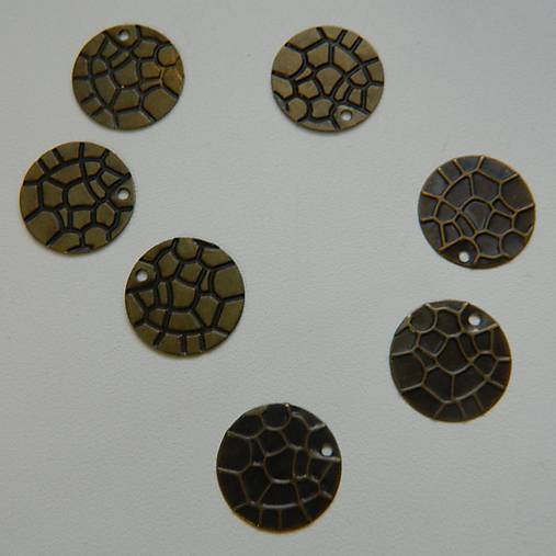 Komponenty - Filigrány kruhové plné 13mm  bronzové - 10685689_