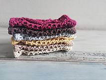 Úžitkový textil - Háčkované vrecká na mydlo zo 100% organickej bavlny - 10686980_
