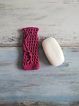 Úžitkový textil - Háčkované vrecká na mydlo zo 100% organickej bavlny - 10686992_