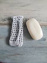 Úžitkový textil - Háčkované vrecká na mydlo zo 100% organickej bavlny - 10686997_