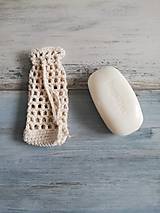 Úžitkový textil - Háčkované vrecká na mydlo zo 100% organickej bavlny - 10686999_