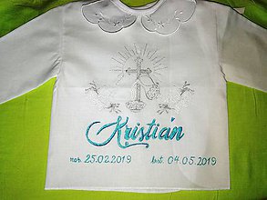 Detské oblečenie - Košieľka na krst - 10688820_