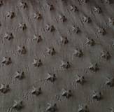 Textil - antracitová minky s hviezdičkami, šírka 150 cm - 10687032_