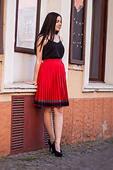 Ručne plisovaná sukňa - Jolana