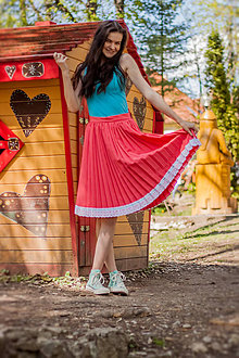 Sukne - Ručne plisovaná sukňa - Mia - 10688139_