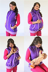 Oblečenie na dojčenie - Dojčiaca, Tehotenská a Nosiaca VESTA - TEPLÁKOVINA 100%Ba - 10695276_