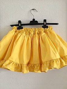 Detské oblečenie - detská sukňa s volánom - 10693456_