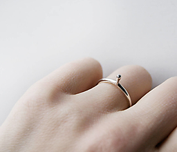 Prstene - Minimalistický stříbrný prsten LIANA - 10695028_
