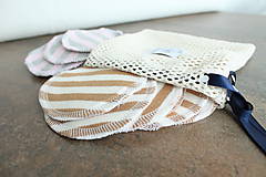 Úžitkový textil - ZEROWASTE odličovacie tampóny - veľká sada - 10696101_