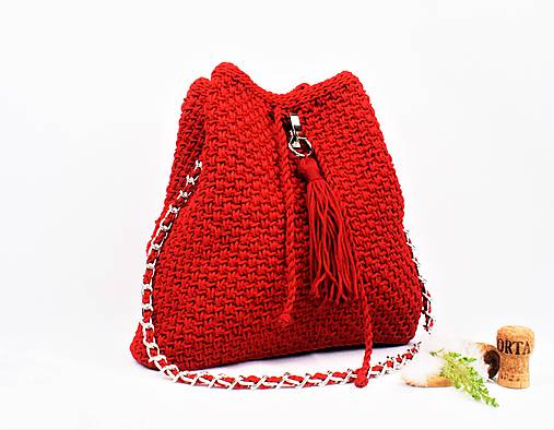 Kabelka batohová lux červená (Tyrkysová)