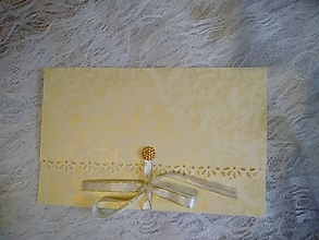 Papiernictvo - svadobná obálka na peniaze "zlaté ruže" - 10696488_