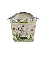Nádoby - Maľovaná poštová schránka Lúčne kvety - 10700935_