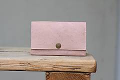 Peňaženky - Korková peňaženka M púdrovo ružová - 10704421_