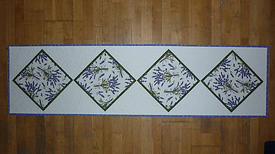 Úžitkový textil - Obrus, štóla na stôl levanduľová (dva varianty) (obdĺžnik) - 10704092_
