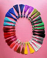 Farebné náušnice so strapcom - soutache earring