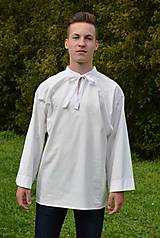 Pánske oblečenie - Pánska jednoduchá košeľa - Haľena (M Bavlna) - 10702397_