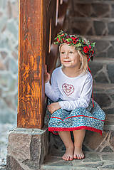 Topy, tričká, tielka - Detské tričko s dlhým rukávom - Srdiečko - 10702568_