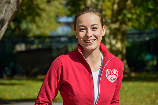 Mikiny - Vyšívaná mikina na zips - Srdiečko biele (XL) - 10703087_