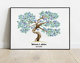 Grafika - Bonsai - strom na odtlačky prstov - 10708588_
