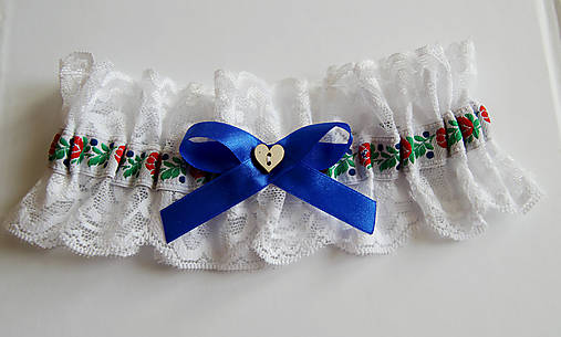 Spodná bielizeň - folklórny podväzok - 10707568_