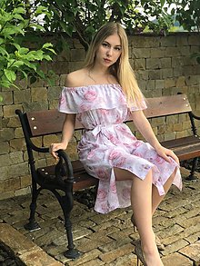 Šaty - Letné šaty s volánom ROSE COLLECTION  ( pôvodná cena 59 € ) - 10710939_