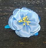 Ozdoby do vlasov - Modrý kvet - 10711950_