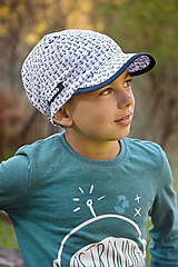 Detské čiapky - Letná šiltovka s menom kotvičky - 10712593_