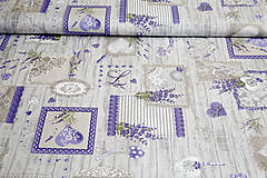 Textil - Dekoračná bavlna levanduľa metráž - 10713049_