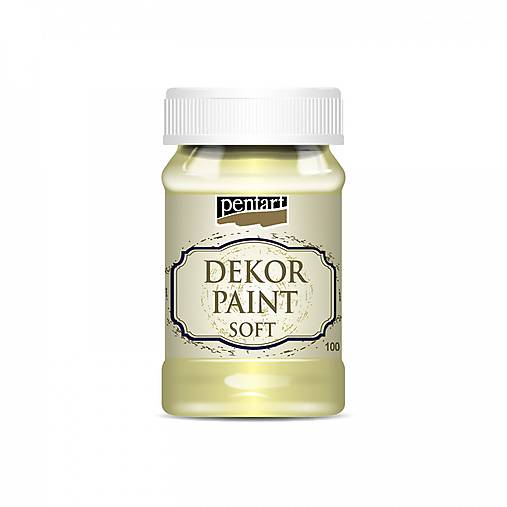  - Dekor paint soft - žltá, 100ml - 10714080_