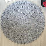 Úžitkový textil - Veľký okrúhly koberec  (Šedá) - 10716771_