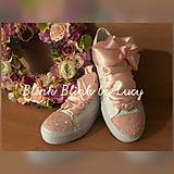 Ponožky, pančuchy, obuv - Svadobné tenisky :Ružový vánok AB pink crystal - 10716018_