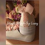 Ponožky, pančuchy, obuv - Svadobné tenisky :Ružový vánok AB pink crystal - 10716022_