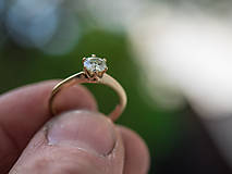Prstene - Ako požiadať princeznú o ruku  (v žltom zlate) - 10718623_
