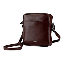 Pánske tašky - Kožená pánska taška ZMEJSS - čierna - A5 (Bordová) - 10719680_